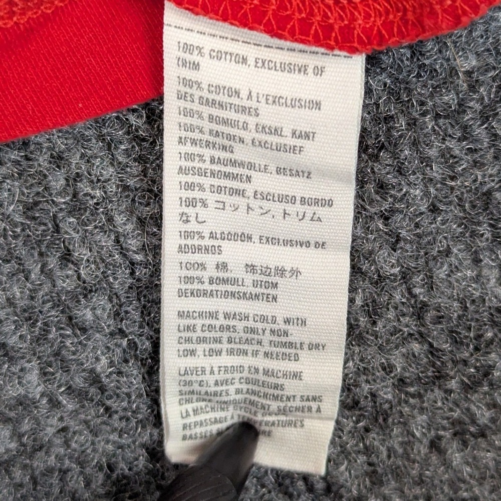 Abercrombie & Fitch Womens Y2K Babydoll V-Neck Long Sleeve Top Red Moose Logo M - Picture 8 of 16